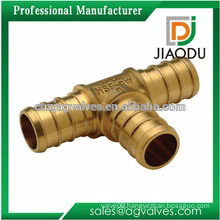 high quality china manufacture hot selling cw617n or cw614n copper forged tee fitting for pipes